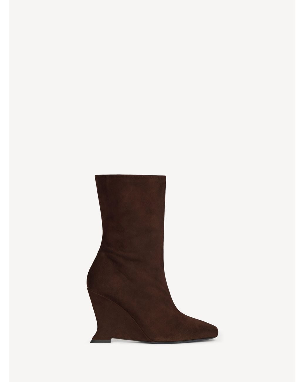 Balmain Brown Wedge Ankle Boots