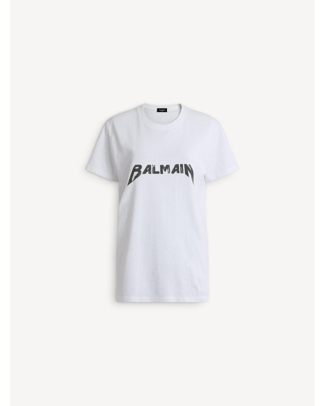 Balmain Blue T-Shirt With Band Print