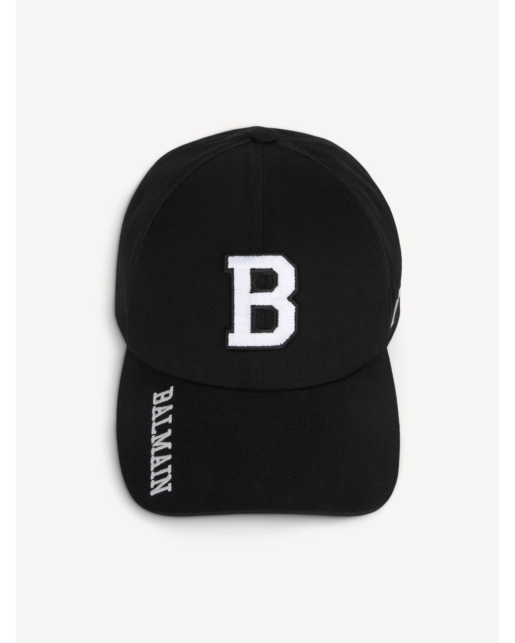 Casquette B Brodée Balmain pour homme en coloris Black