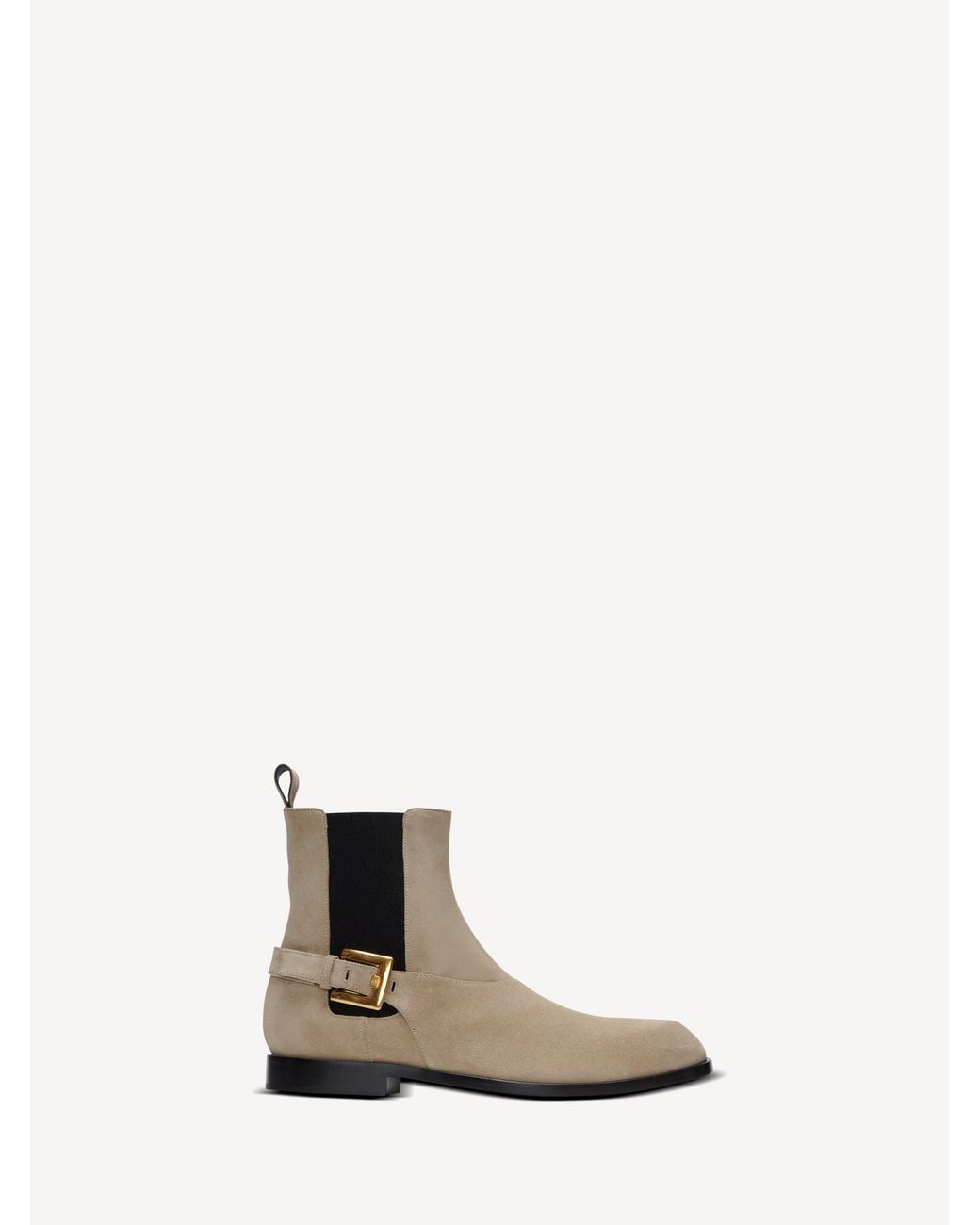 Balmain White Anthem Chelsea Boots for men