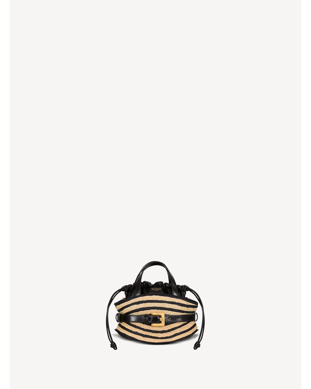 Balmain Natural Mini Shuffle Bag