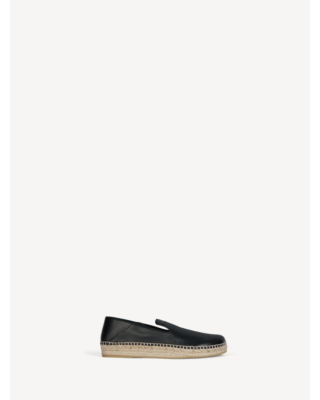 Balmain Espadrilles Aus Glattleder in Black für Herren