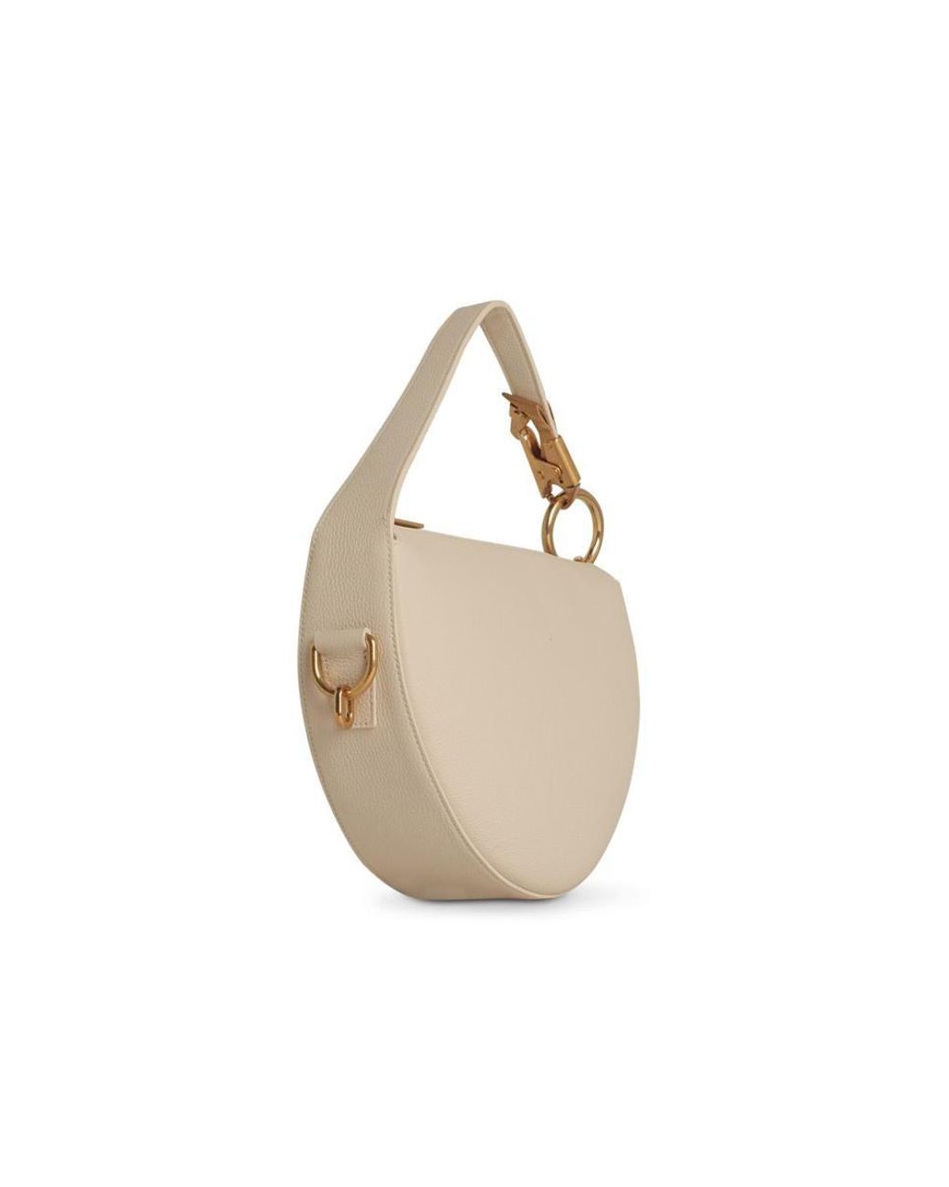 Burberry 'knight' Cream Leather Bag in White | Lyst Canada