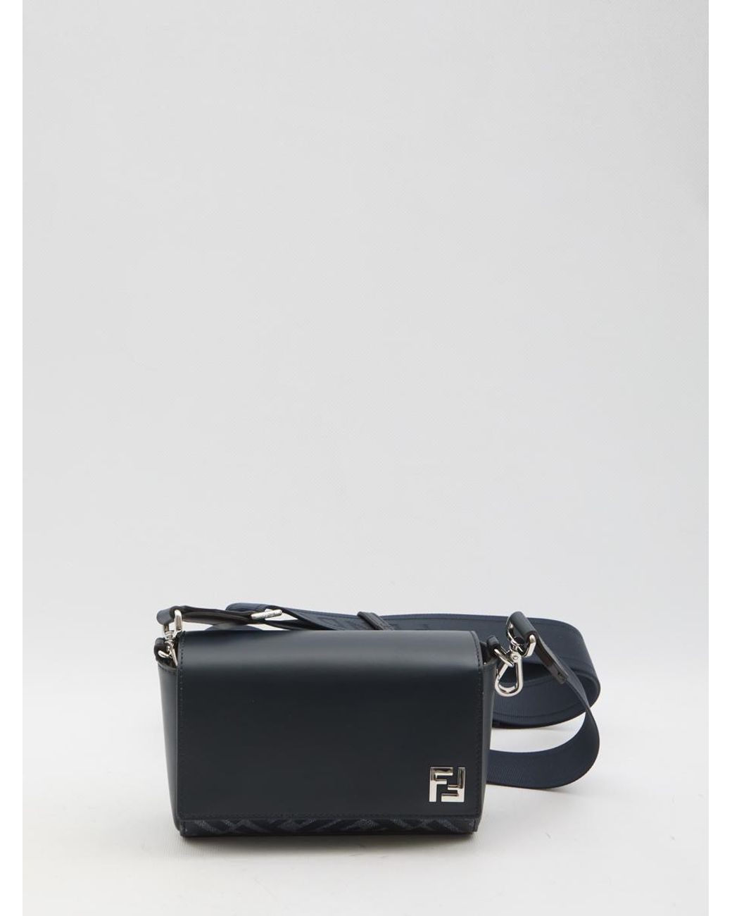 【FENDI】FF SQUARED COMPACT BAG FF Squared Compact Bag Leather Black | Fendi