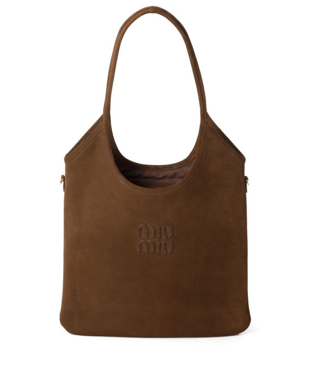 MiuMiu★IVY suede and crochet bag Cinnamon Ivy Suede And Crochet Bag | Miu Miu
