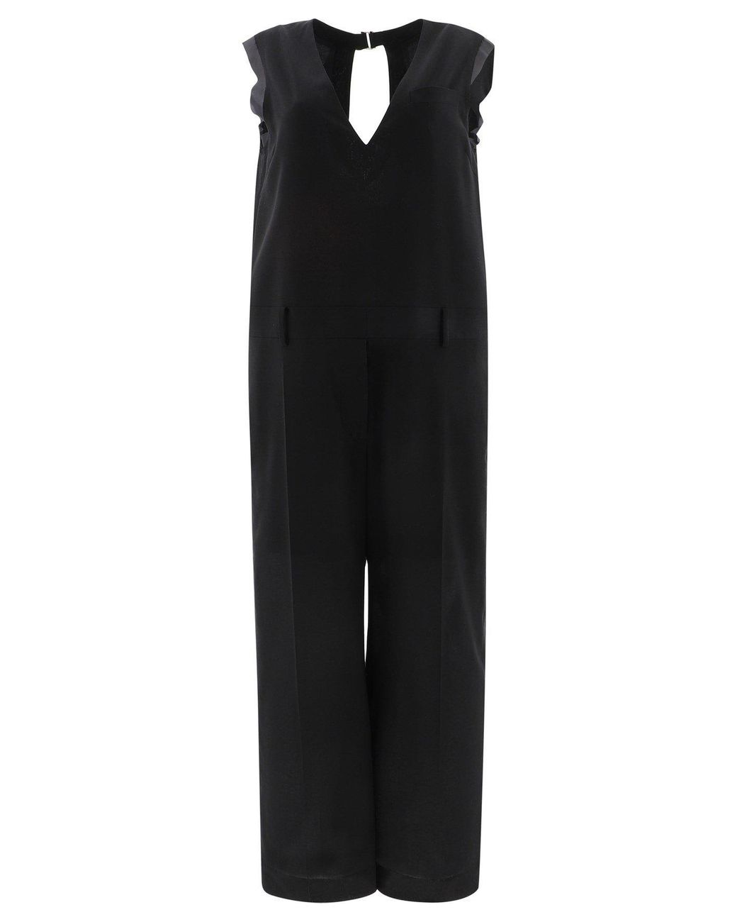 Sacai Synthetic Polyester Jumpsuit in Black - Save 53% - Lyst