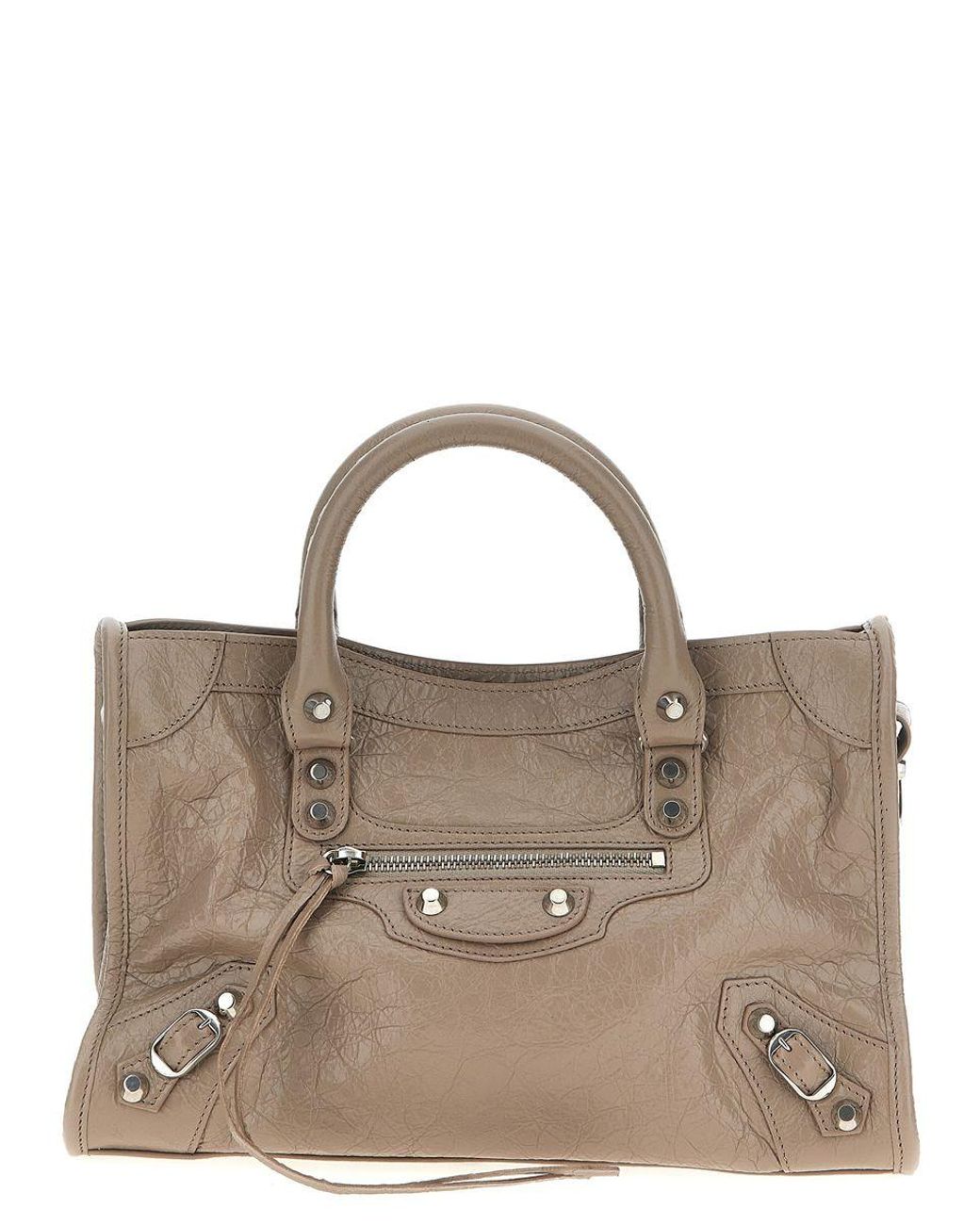 Balenciaga brown leather bag sale