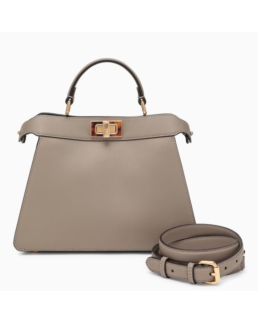 Fendi Peekaboo Iseeu Small Bag Dove Grey in Grey Lyst Canada