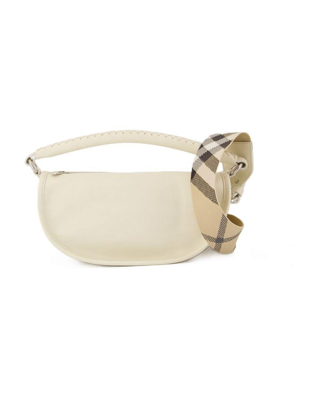 Burberry B-Clip Shoulder Bag in Natural | Lyst