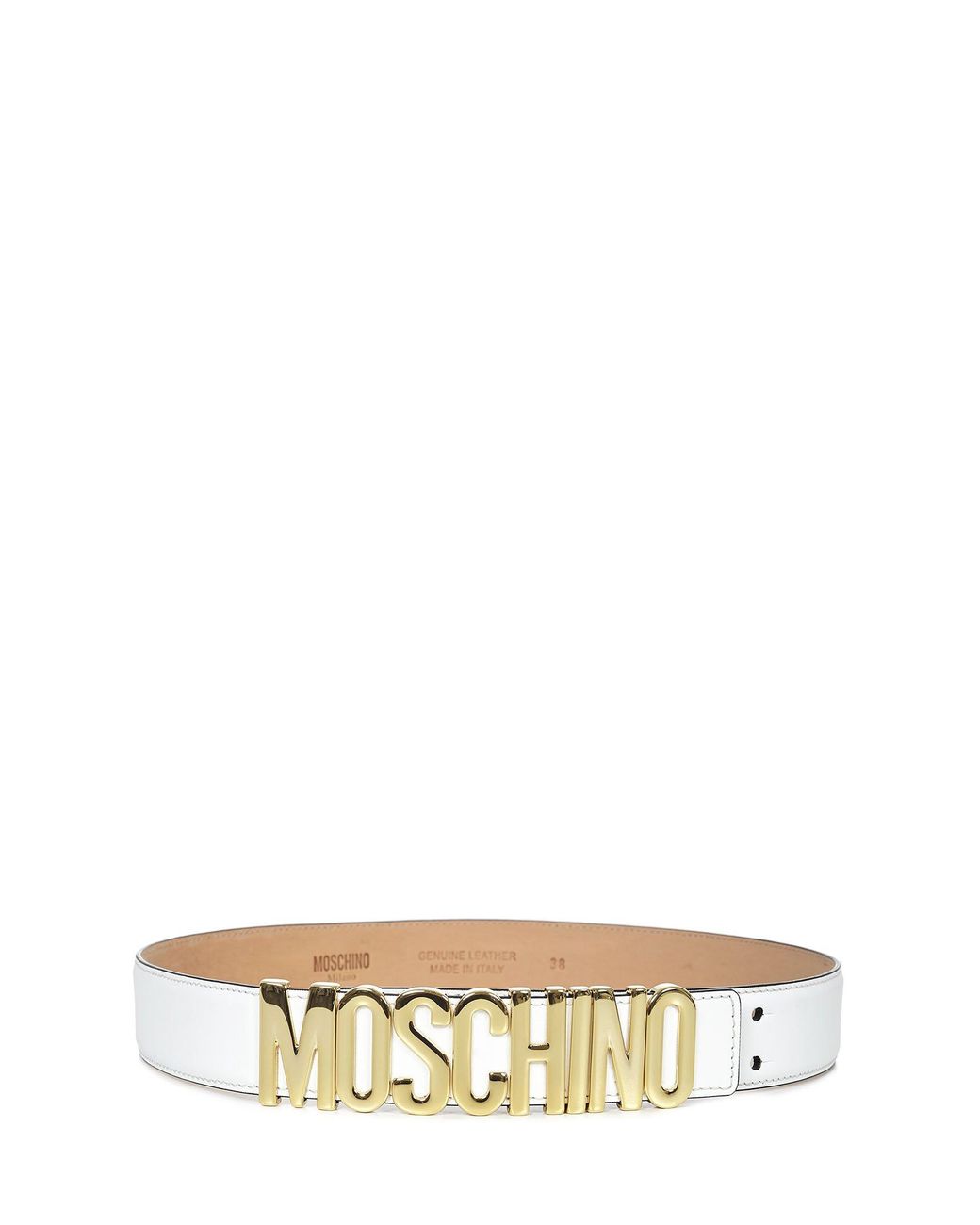 Moschino Leather Belts White - Lyst