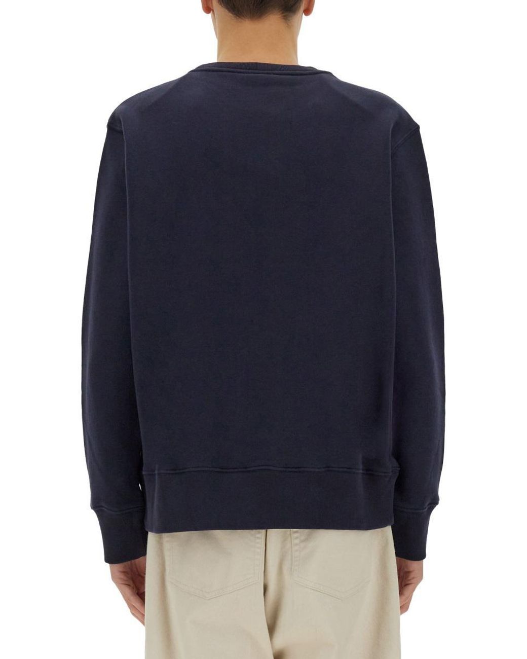 スウェット・トレーナー AUTRY SWEATSHIRT WITH EMBROIDERED LOGO Autry Sweatshirt With Embroidered Logo in Blue | Lyst