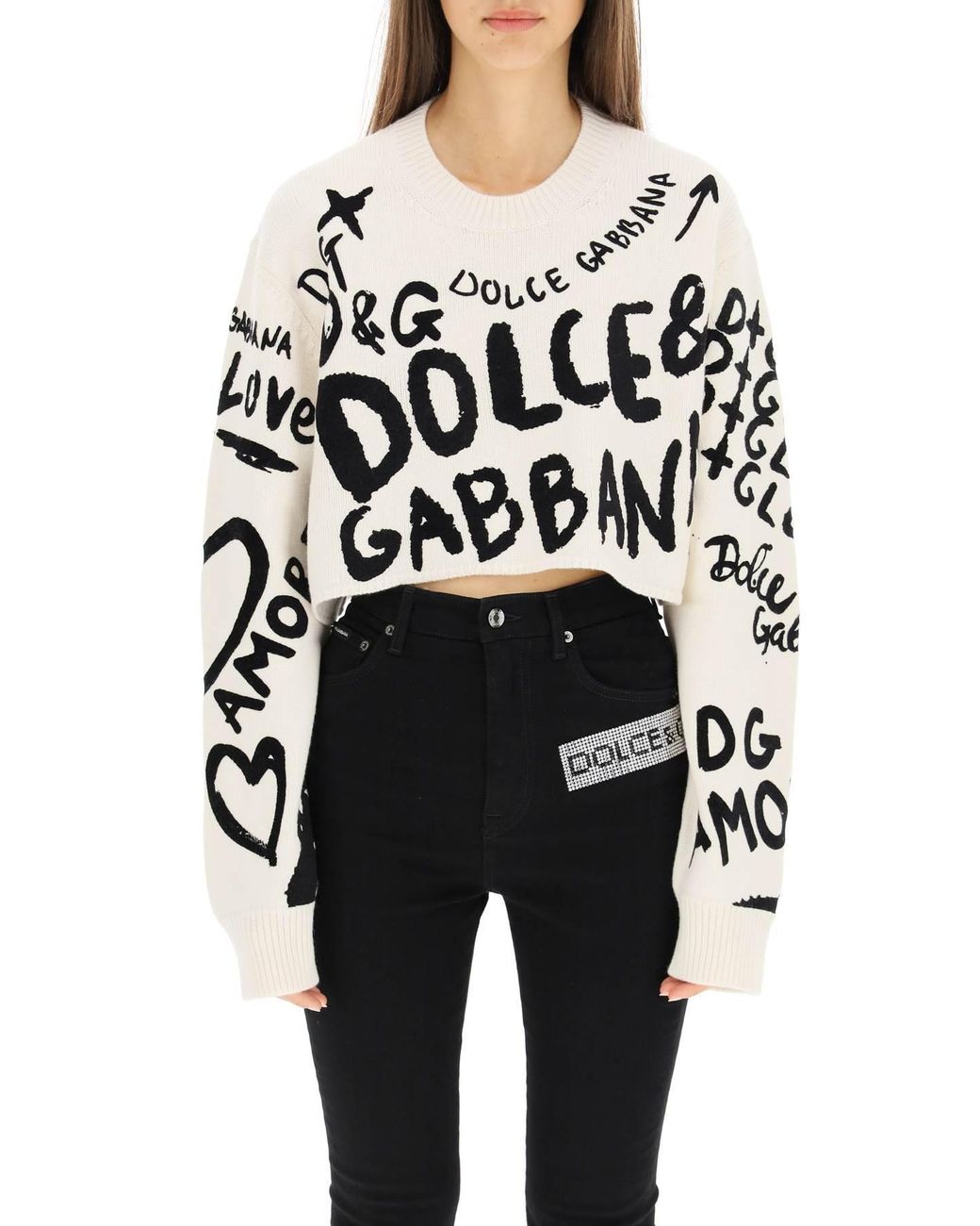 Dolce & Gabbana Dolce & Gabbana Cropped Sweater With