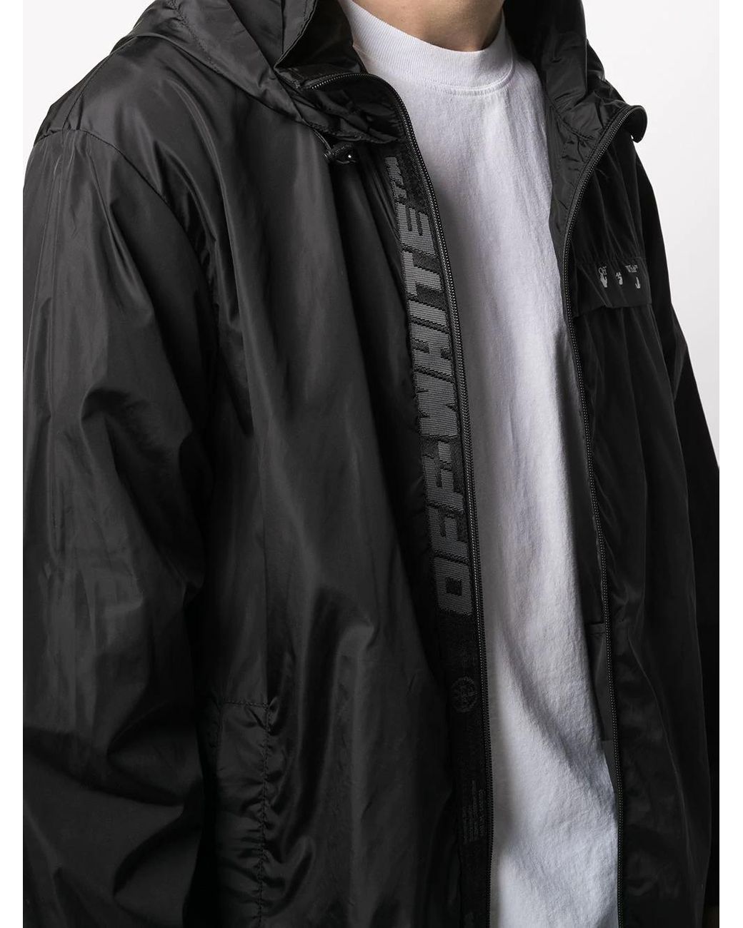 Off-White c/o Virgil Abloh Off White Logo-print Zip-up