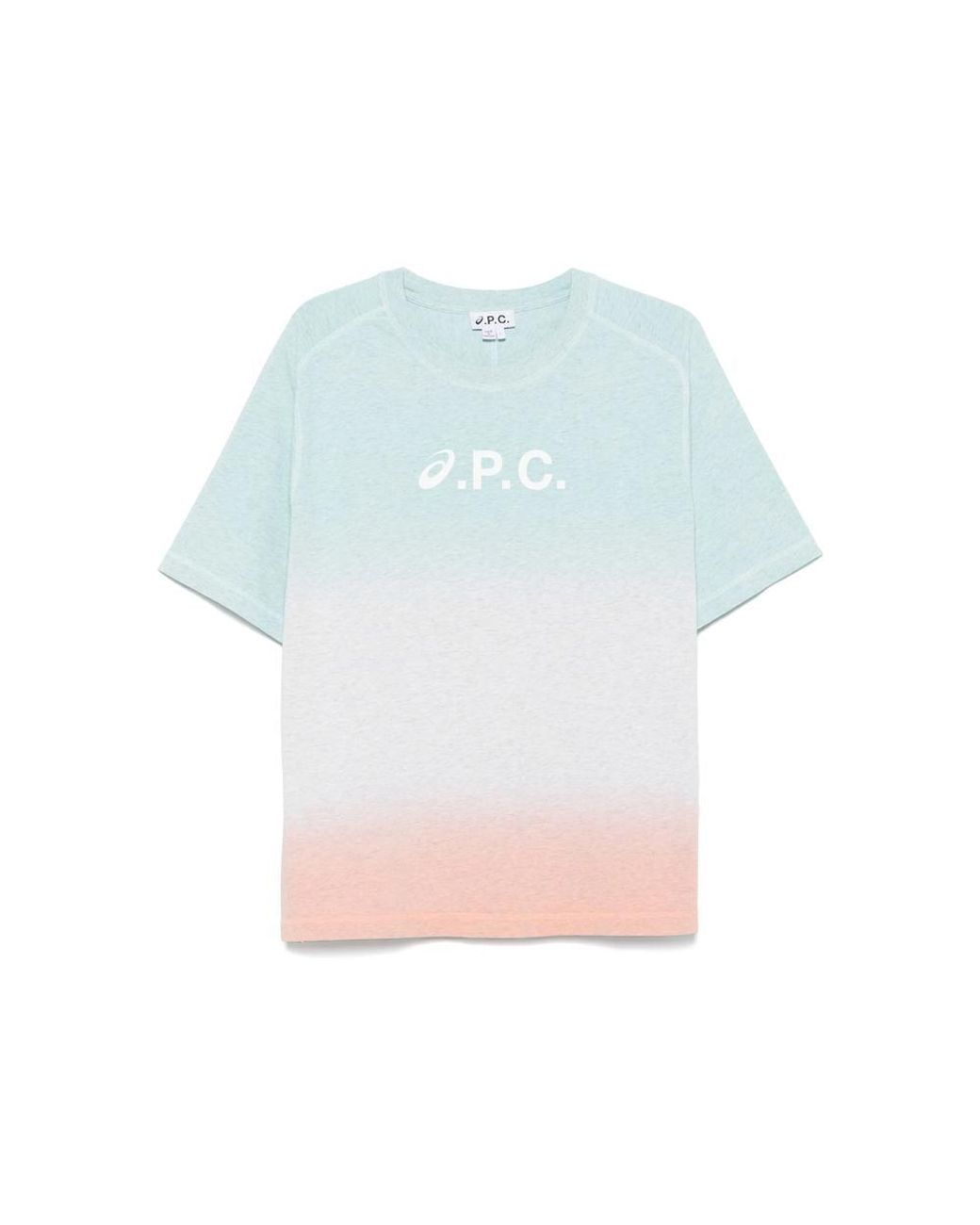 【送料関税込】A.P.C. x Asics Wind Logo Dip Dye T-Shirt ASICS x APC Wind T-Shirt Dark Navy Blue Men's - SS25 - US