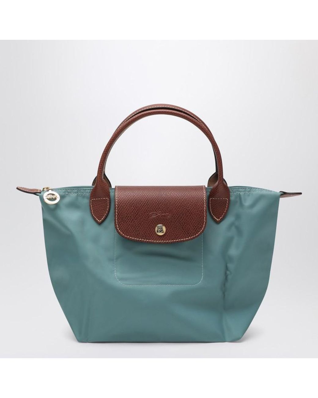 【関税&送料込】Longchamp Eucalyptus Coloured Le Pliage Orig Longchamp Eucalyptus Le Pliage Original S Bag in Blue | Lyst