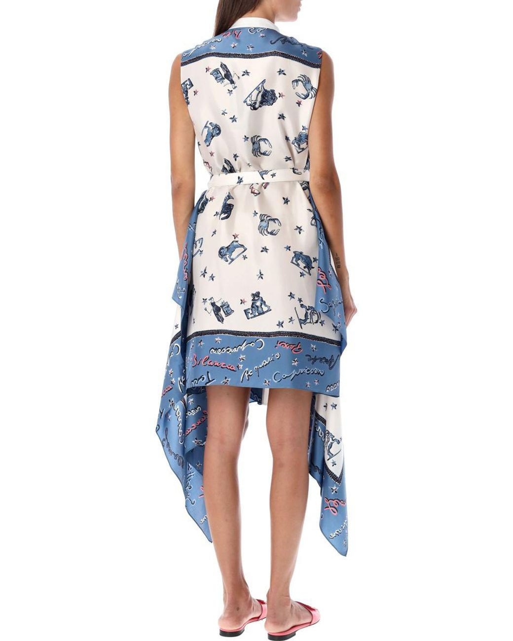 ワンピース FENDI LIGHT-BLUE SILK BLEND DRESS fendi_0b28d51e-315e-425a-b1a1-