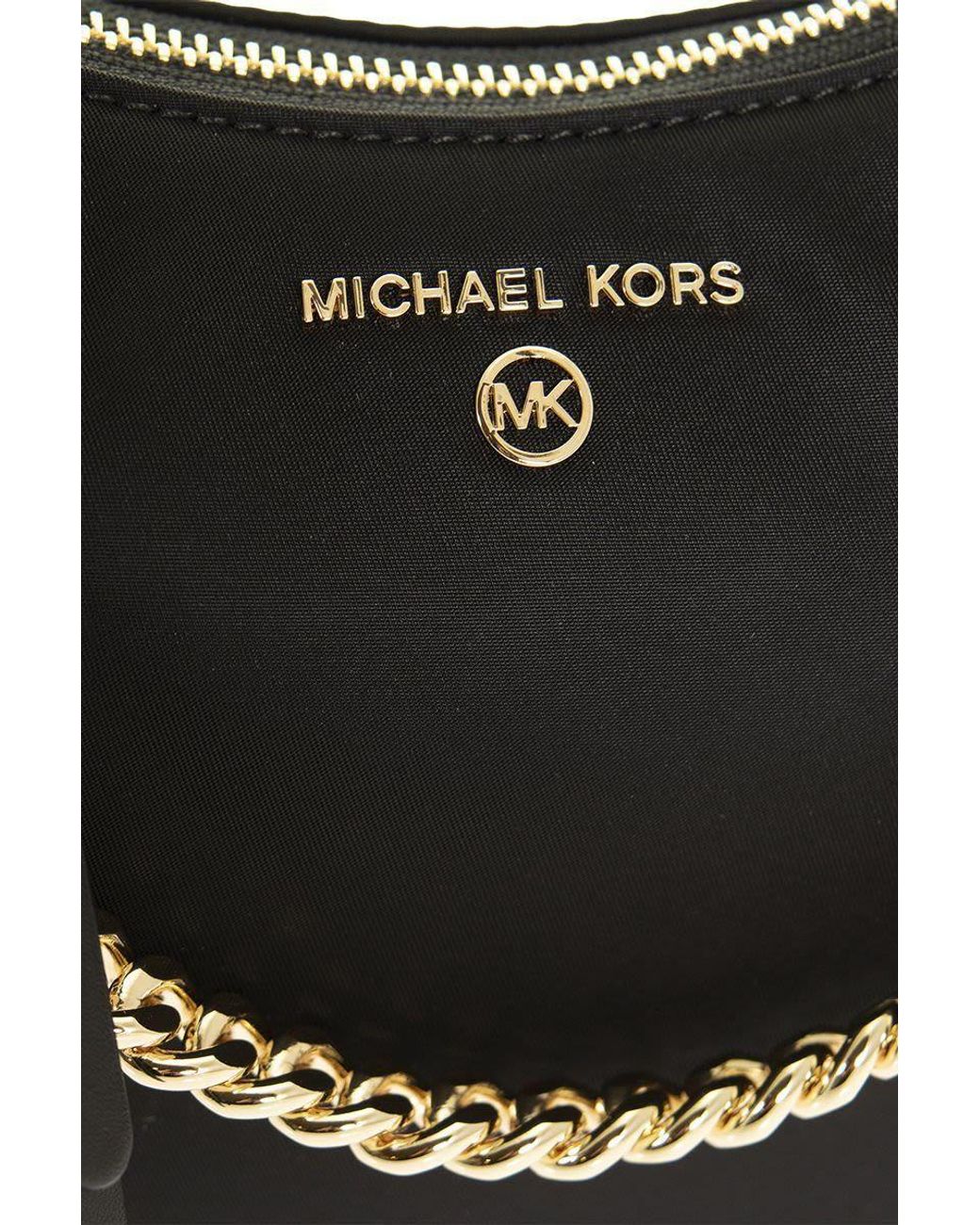 Michael Kors Medium Jet Set Charm Shoulder Bag With Logo in Black | Lyst