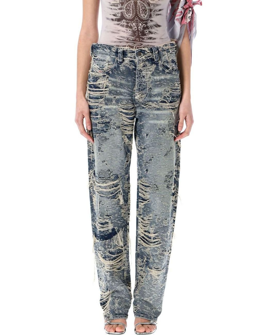 国内発送/Diesel/レギュラー ジーンズ 1988 D-ARK 09M04 Women's Regular Jeans | Medium blue | Diesel 1988 D-Ark