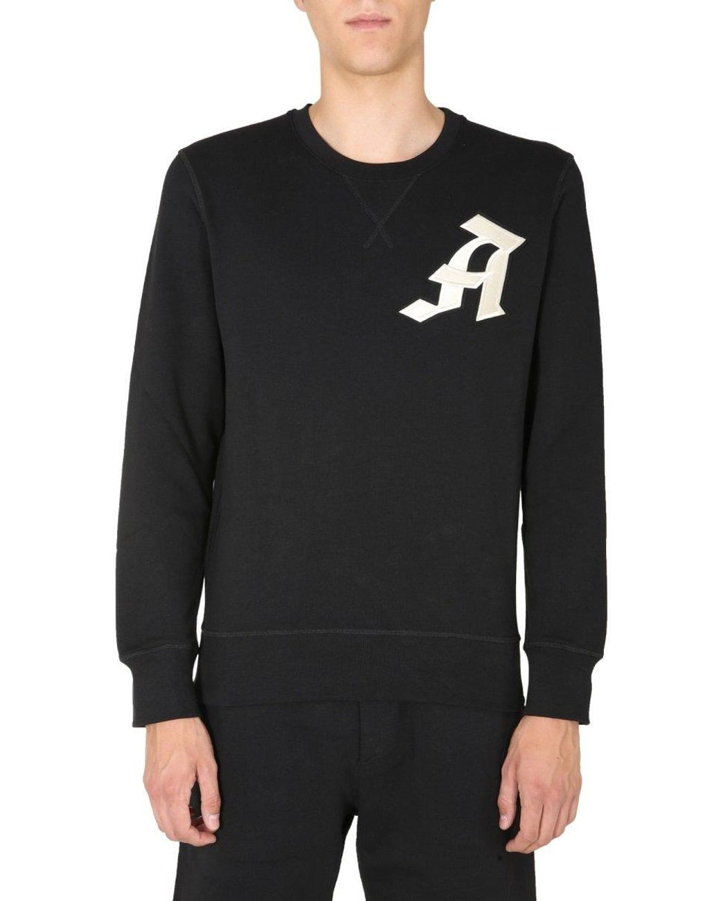 Alexander McQueen Crew Neck Sweatshirt in Black for Men - Lyst