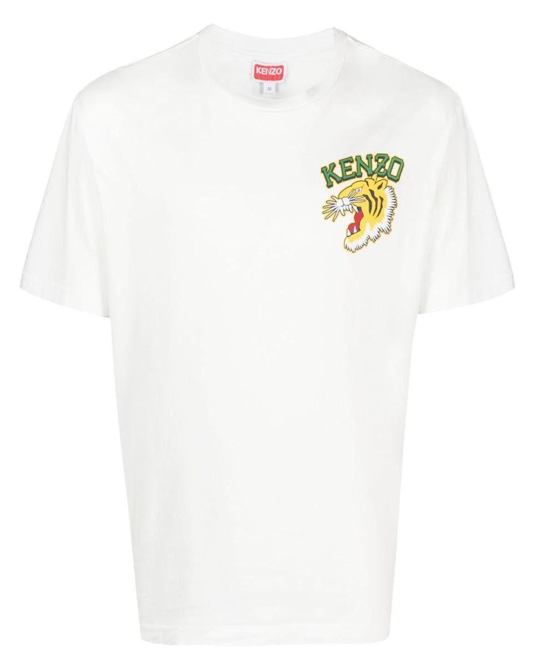 KENZO 'varsity Jungle' Tiger T-shirt in White for Men | Lyst