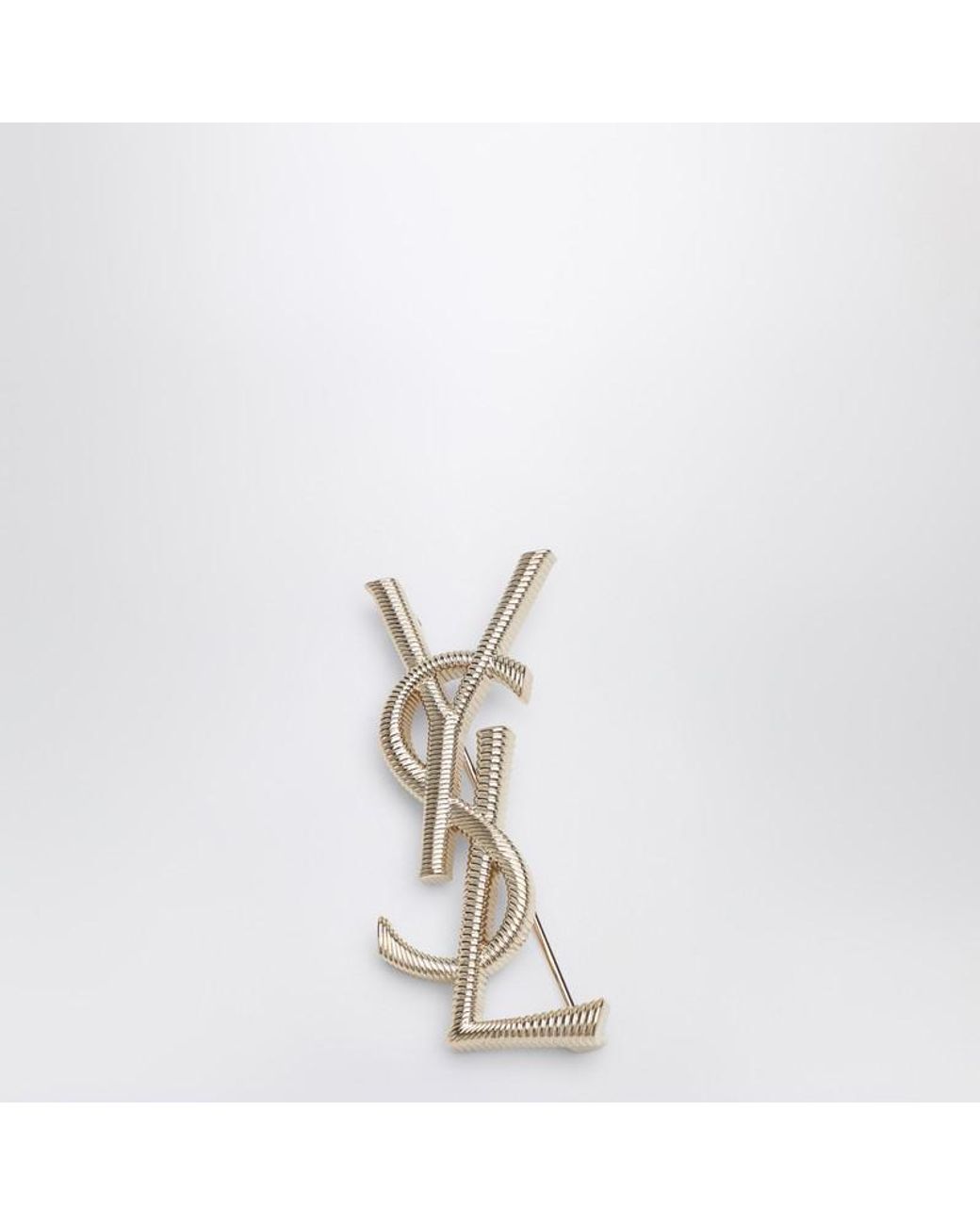 アクセサリーその他 Saint Laurent Cassandre Brooch Saint Laurent Cassandre Brooch in Metal | Saks Fifth Avenue