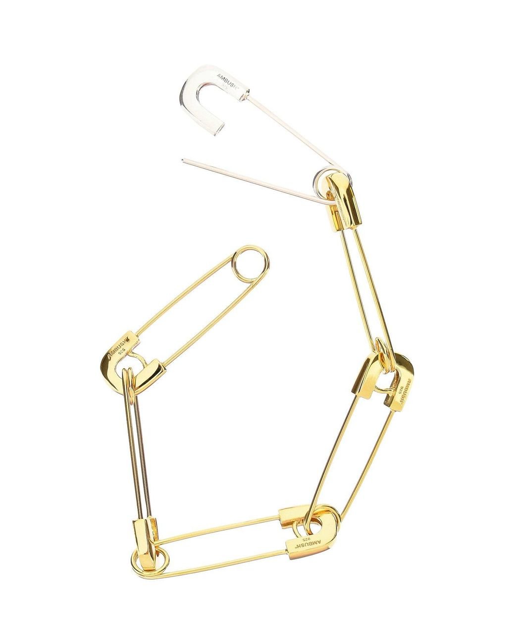 Ambush Safety Pin Link Bracelet in Metallic for Men | Lyst