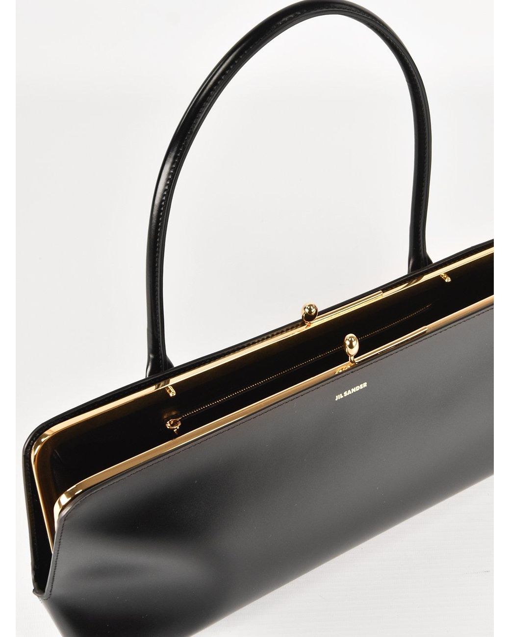 Jil Sander Black Goji Frame Medium Bag | Lyst