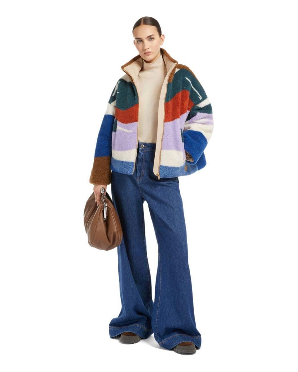 【関税込み】Weekend Max Mara マルチカラー Angolo ジャケット Weekend by Maxmara Angolo Multicolored Jacket in Brown