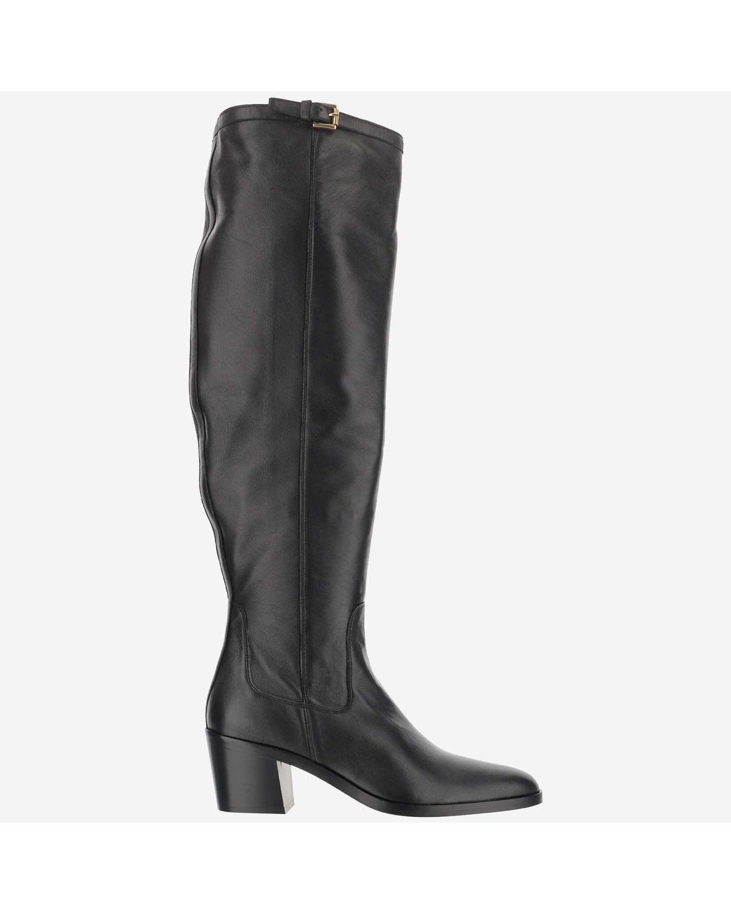 BY FAR Leather Boots in Nero (Black) | Lyst