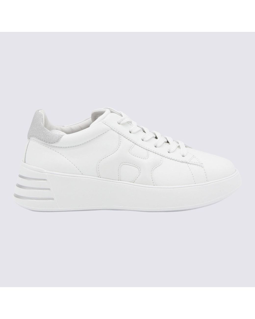 Hogan White Leather Rebel Sneakers | Lyst