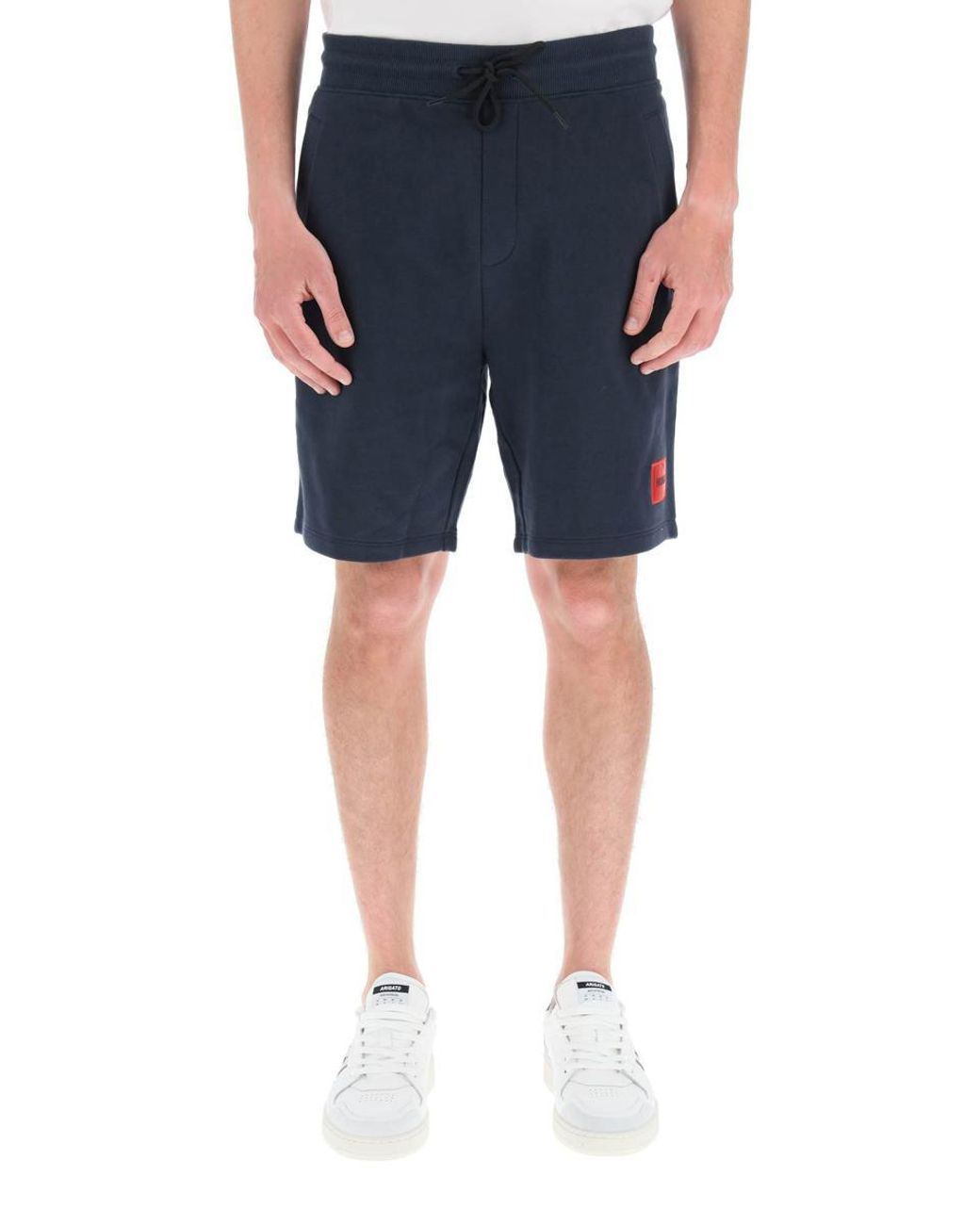 BOSS Hugo Diz Sweat Shorts in Blue for Men