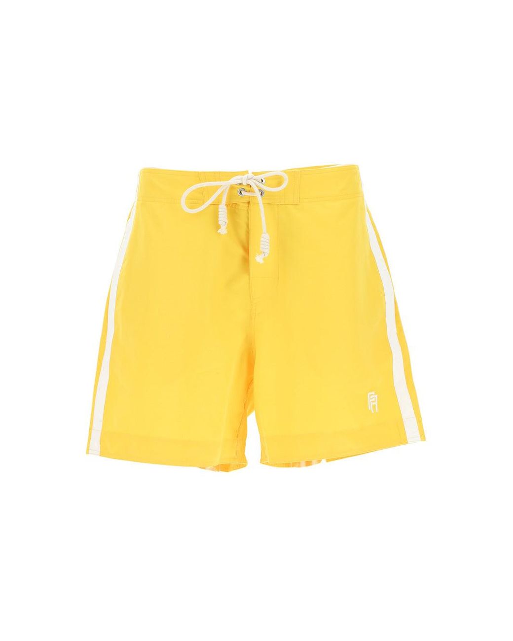 Palm Angels Synthetic Shorts in Yellow 