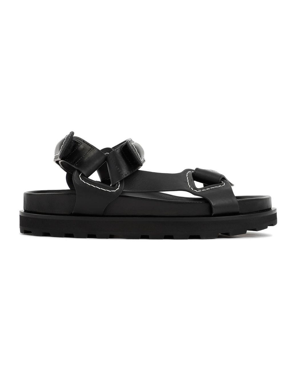 Jil Sander Sandal Shoes in Black for Men | Lyst