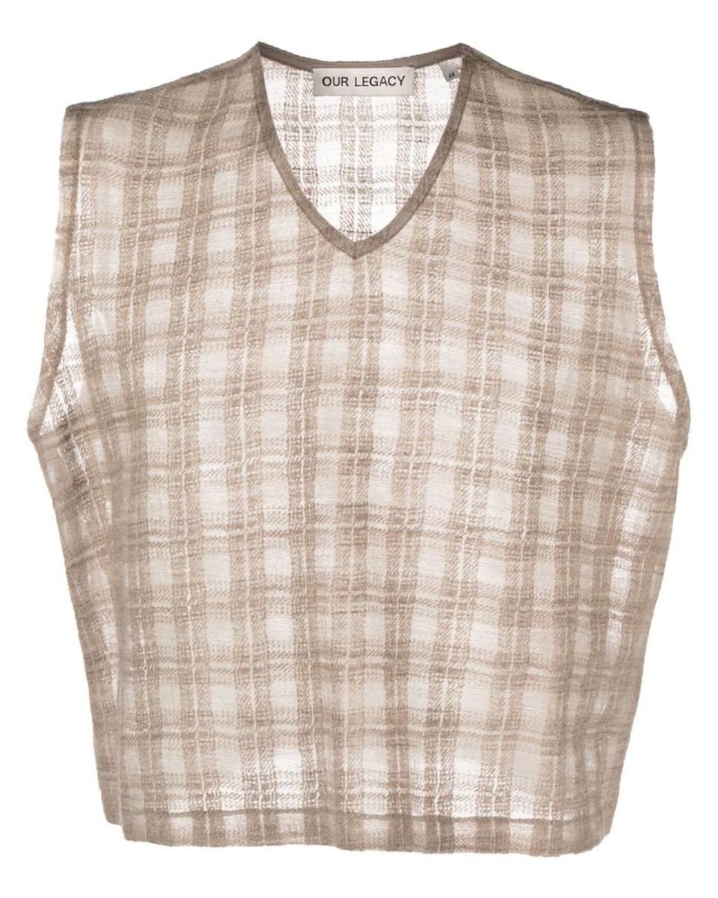 Our Legacy Double Lock Vest Clothing in Natural for Men | Lyst