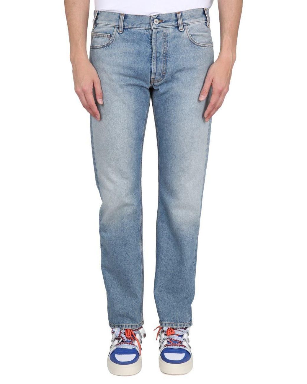 Marcelo Burlon County Of Milan Slim Fit Jeans in Blue for