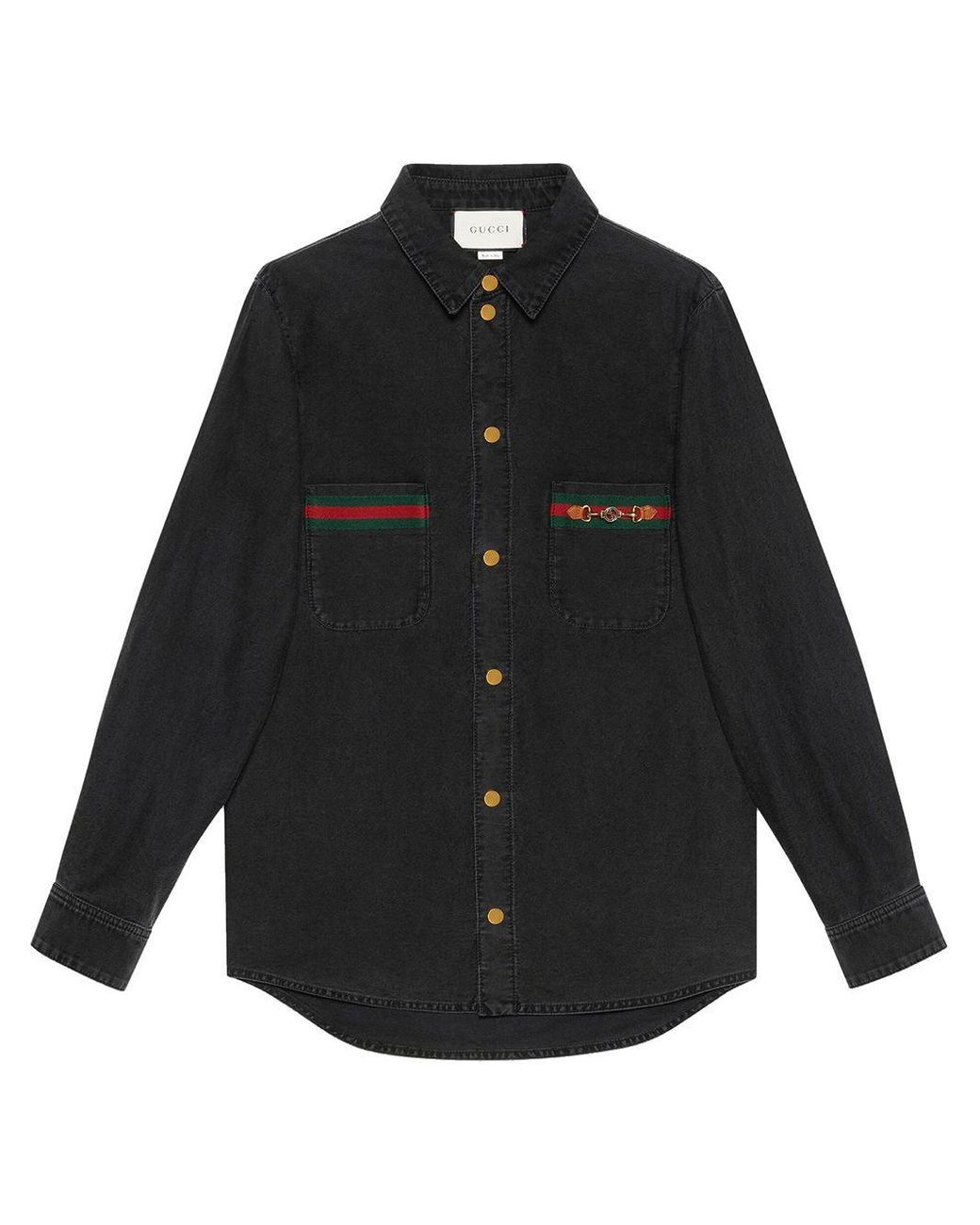 black gucci mens shirt