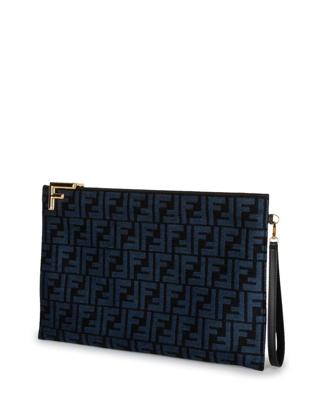 FENDI: clutch for woman - Blue  Fendi clutch 8N0178ALMK online at