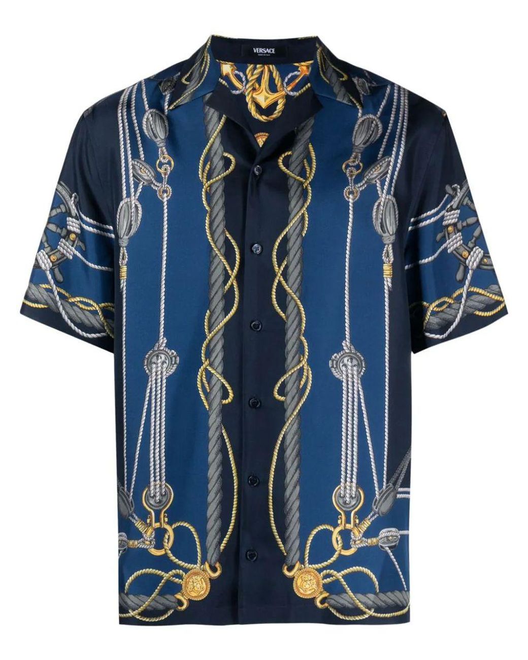 Blue versace shirt hot sale