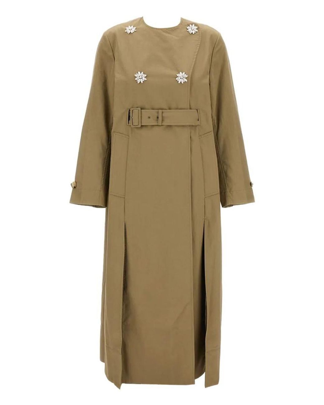 Clothing Simone Rocha Trench Coat Simone Rocha Coat In Natural Lyst UK