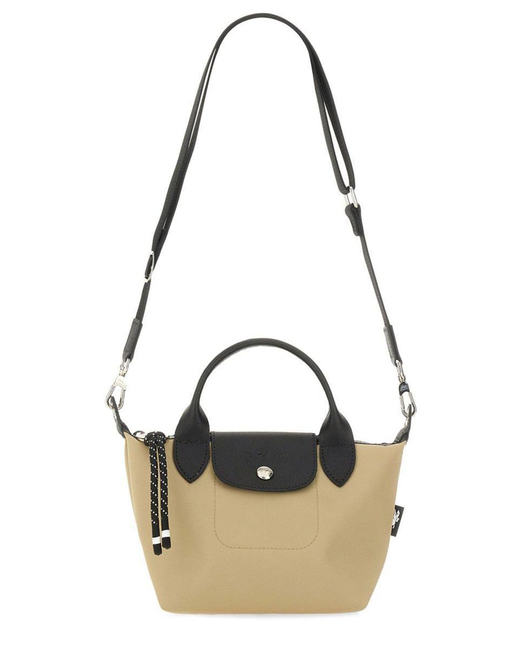 【関税&送料込】Longchamp Borsa Con Manico Xs Essential Le Pliage Energy XS Handbag Black - Recycled canvas