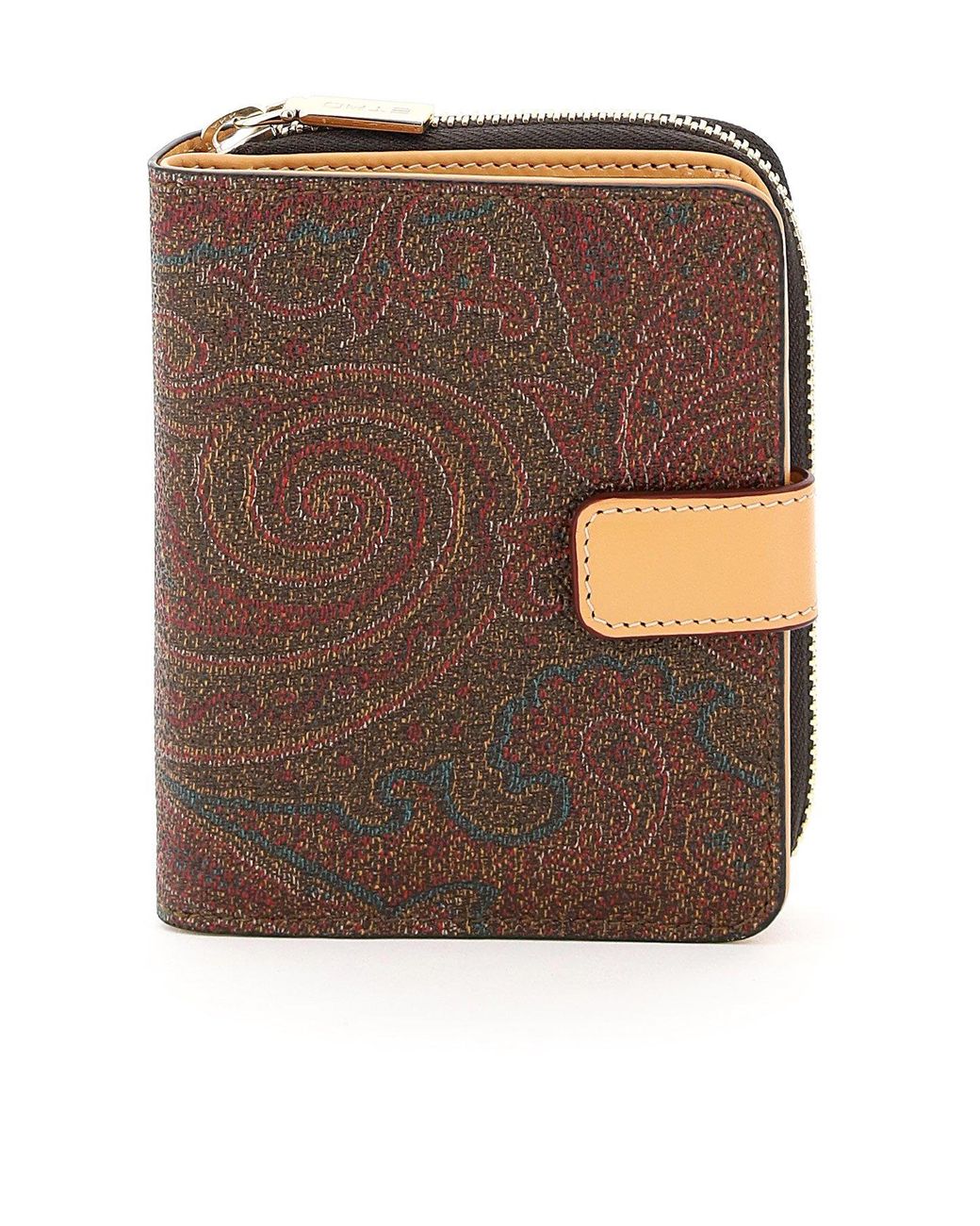Etro Canvas Paisley Wallet in Red (Brown) - Save 17% - Lyst