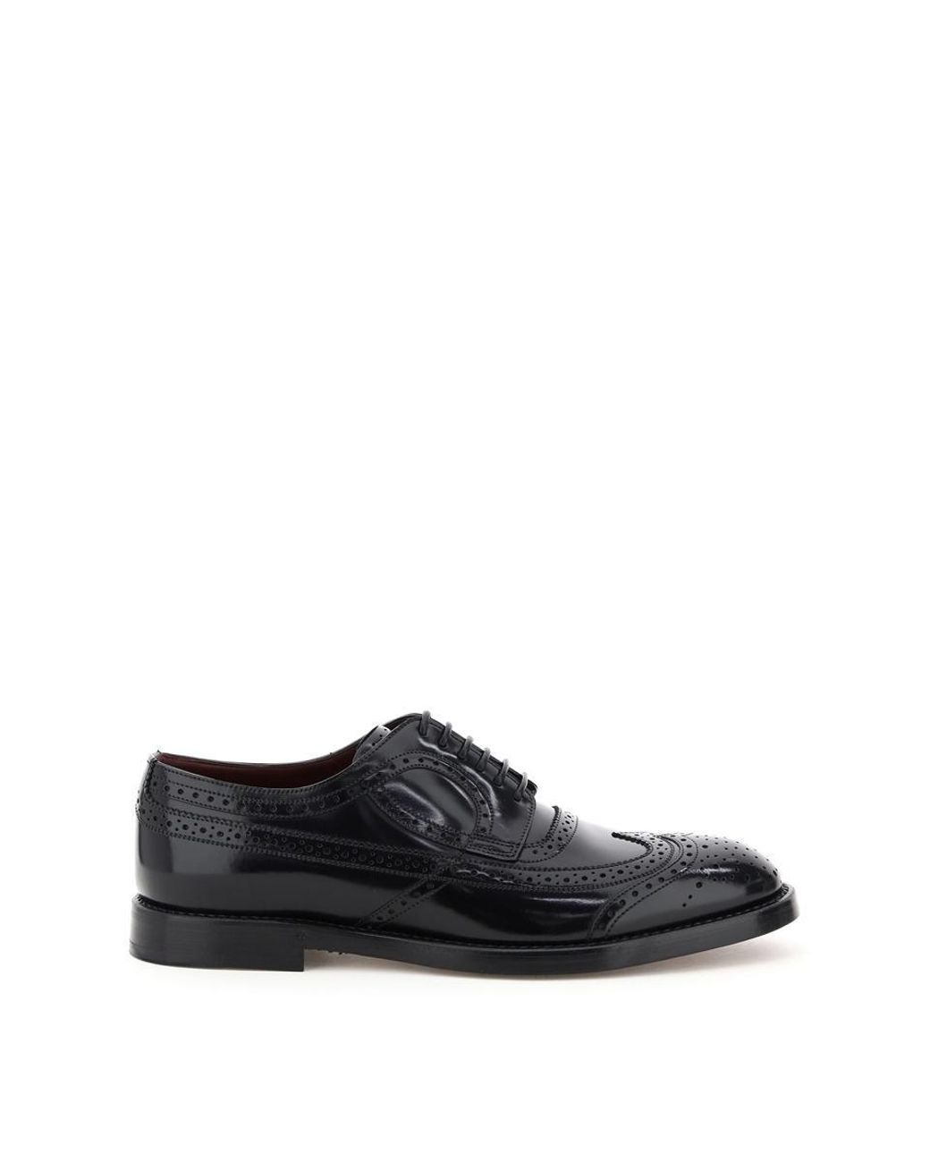 Dolce & Gabbana Giotto Brogue Shoes in Black for Men | Lyst