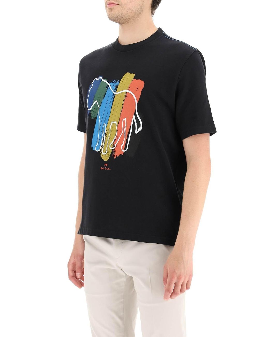 PS by Paul Smith Cotton 'broad Stripe Zebra' T-shirt in Black for Men -  Save 26% | Lyst