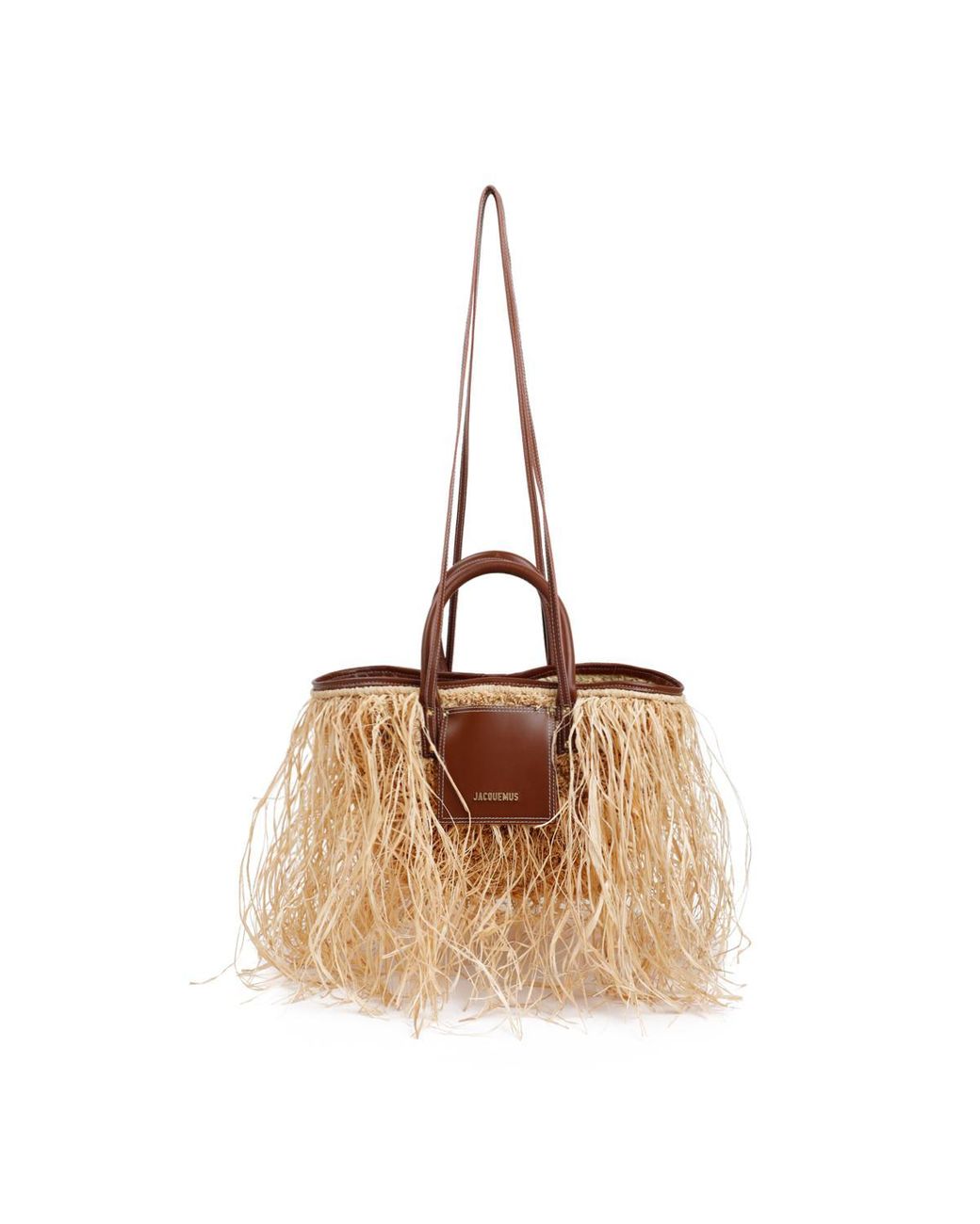 Jacquemus Le Panier Soli Raphia Bag in Natural Lyst Canada