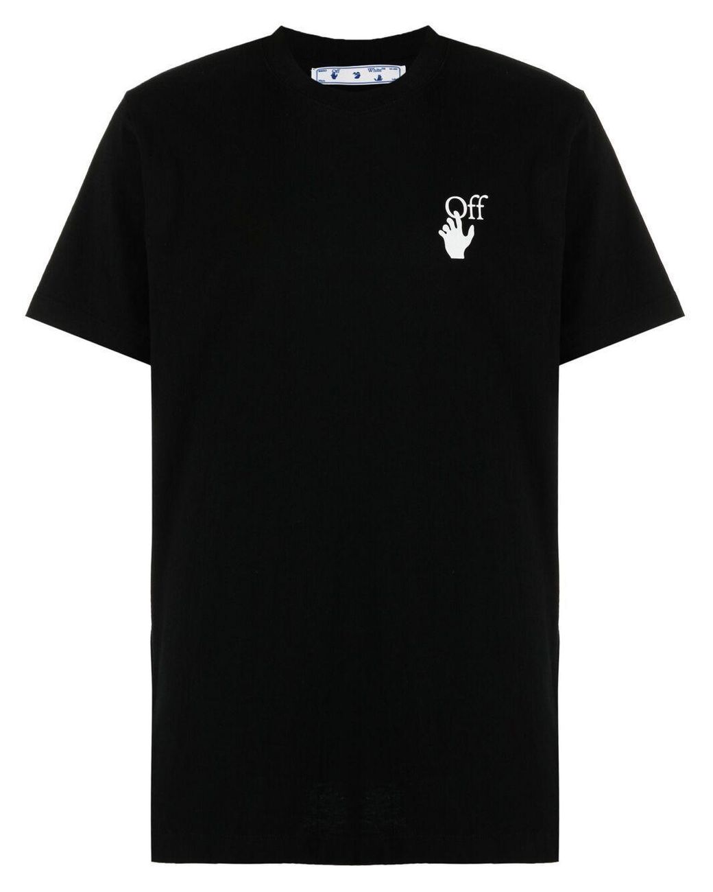 Off-White c/o Virgil Abloh Cotton Off White T-shirts And Polos Black ...