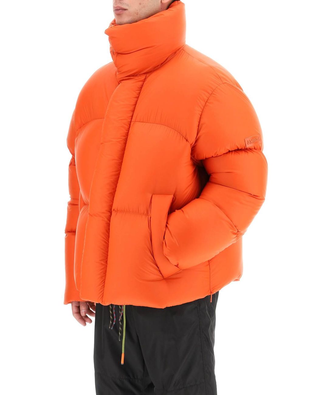 Ambush Oversized Down Jacket in Orange 
