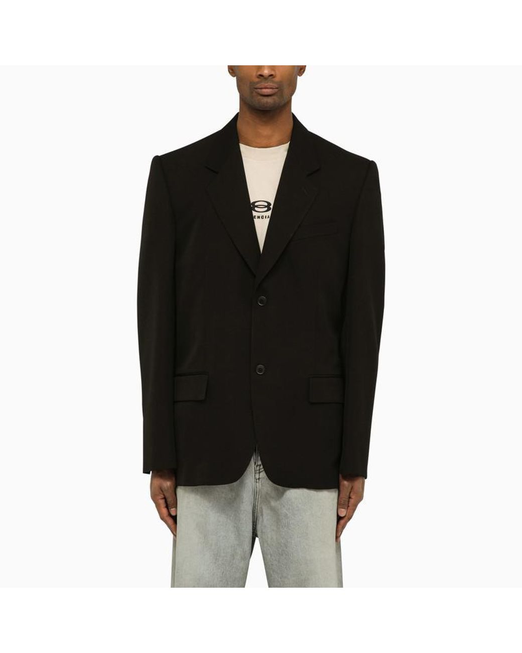 Balenciaga light deals single breasted jacket