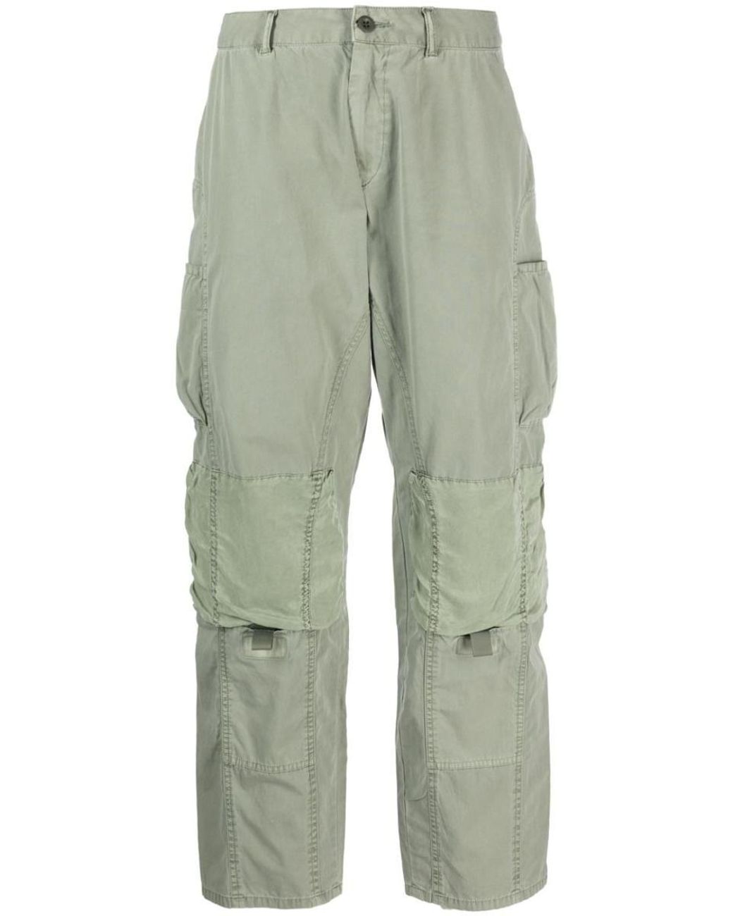 John Elliott Cotton Cargo Trousers in Green | Lyst