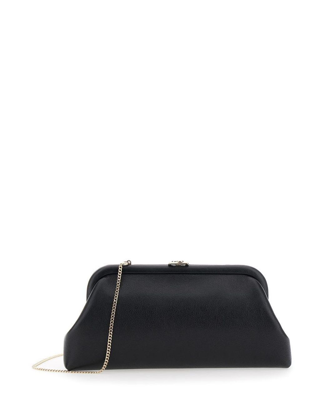 ショルダーバッグ・ポシェット JIMMY CHOO Cream Leather Skylar Clutch ショルダーバッグ・ポシェット JIMMY CHOO Cream Leather Skylar