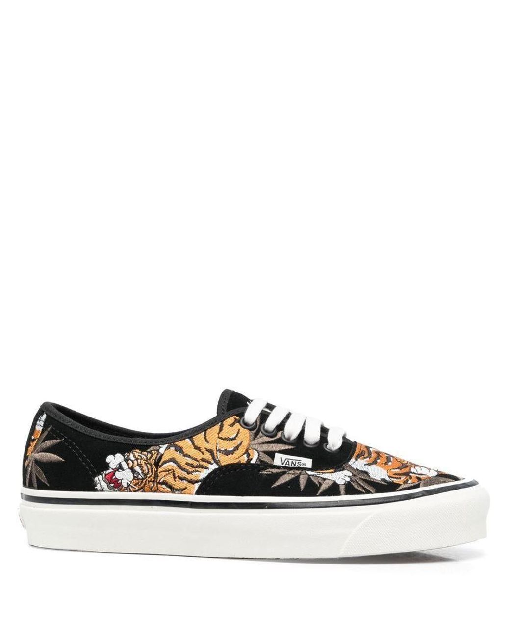 Vans Tiger-motif Embroidered Sneakers in Black for Men | Lyst